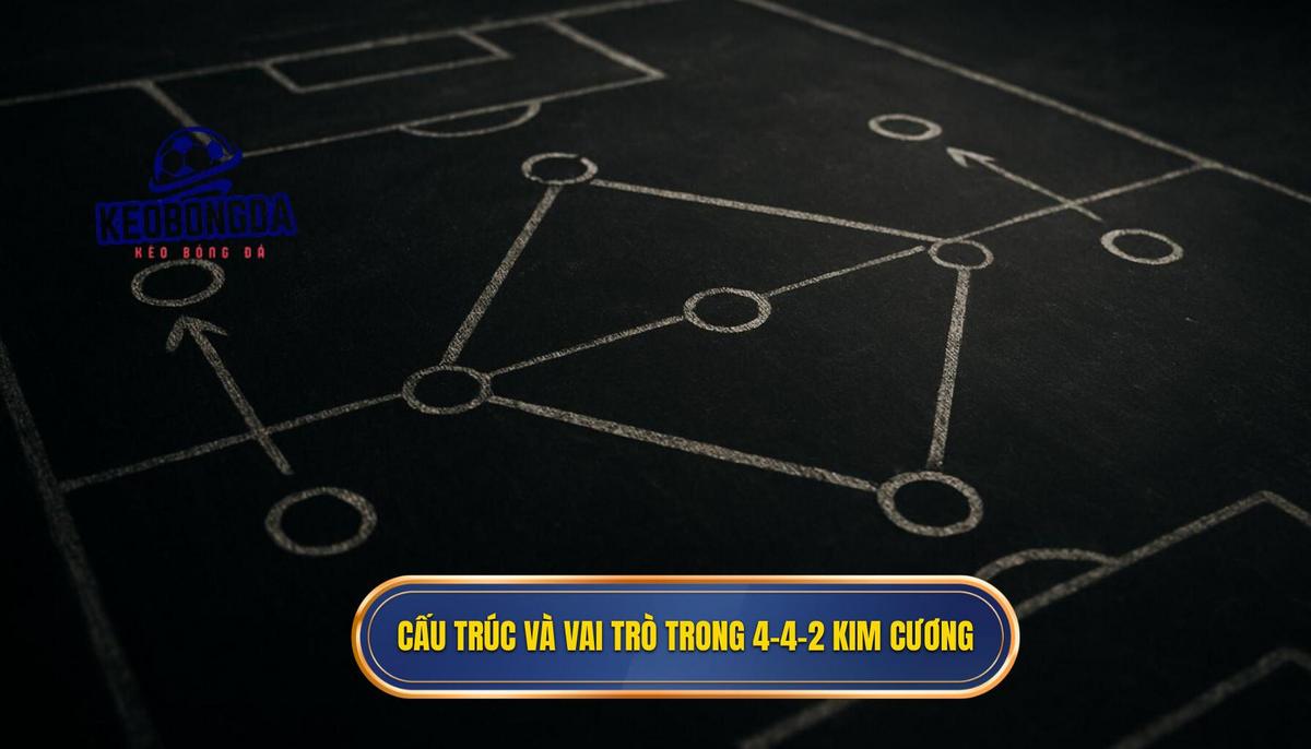 Cấu Trúc Cơ Bản và Vai Trò Cầu Thủ Trong 4-4-2 Kim Cương