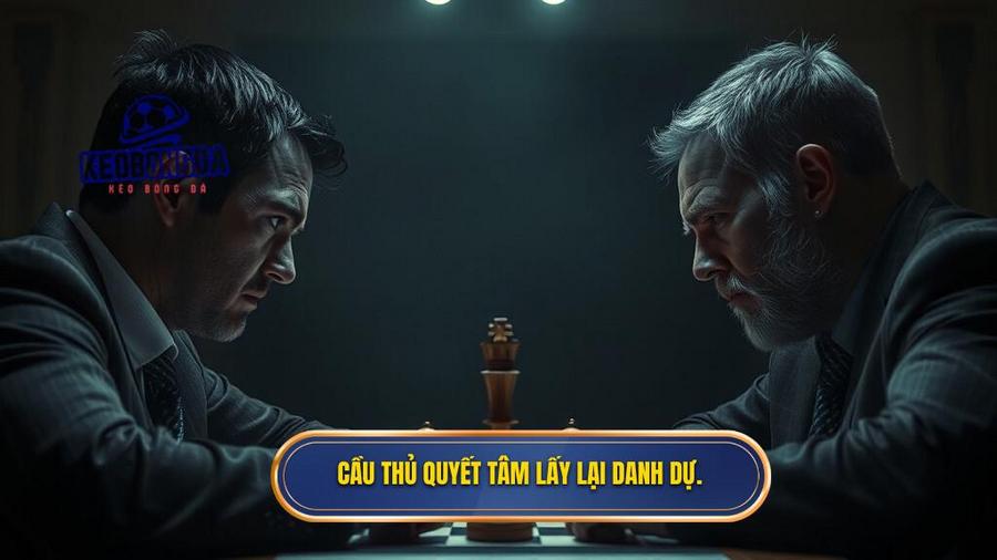 1. Cầu thủ quyết tâm lấy lại danh dự.