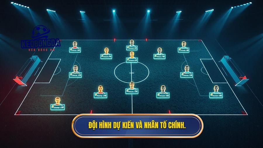 3. Đội hình dự kiến và nhân tố chính.